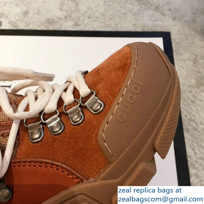 Gucci Flashtrek Lovers Sneakers Orange 2018 - Click Image to Close