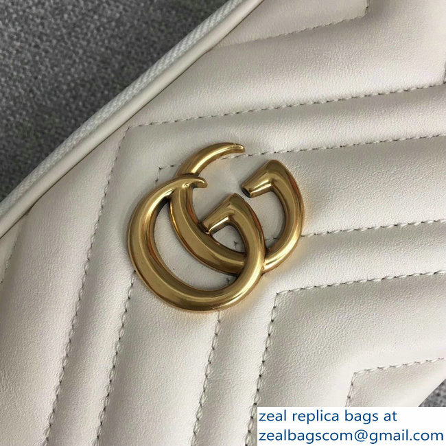 Gucci GG Marmont Mini Chain Bag 546581 White 2018