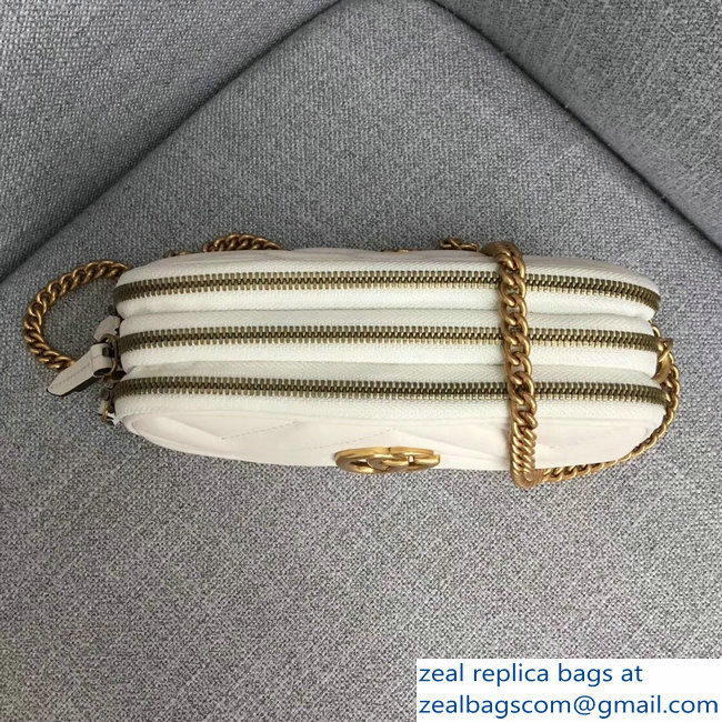 Gucci GG Marmont Mini Chain Bag 546581 White 2018