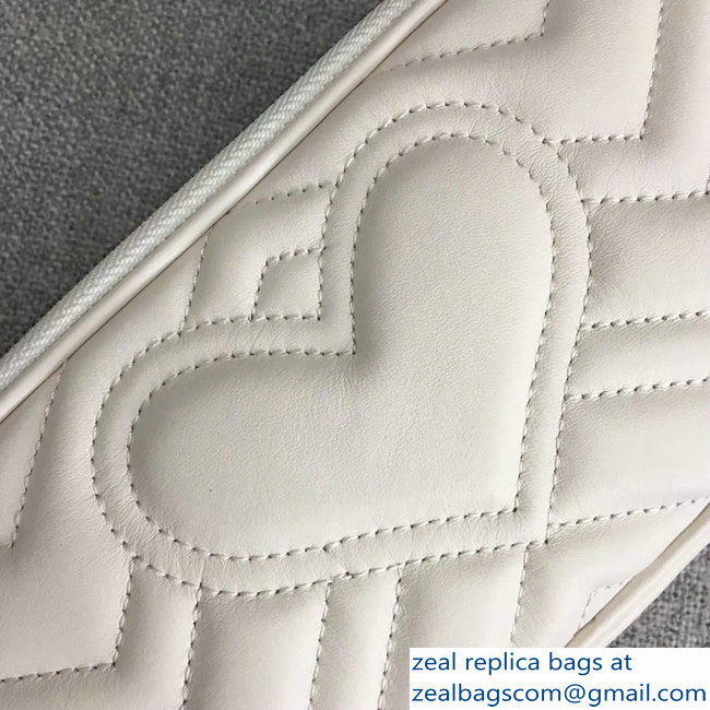 Gucci GG Marmont Mini Chain Bag 546581 White 2018