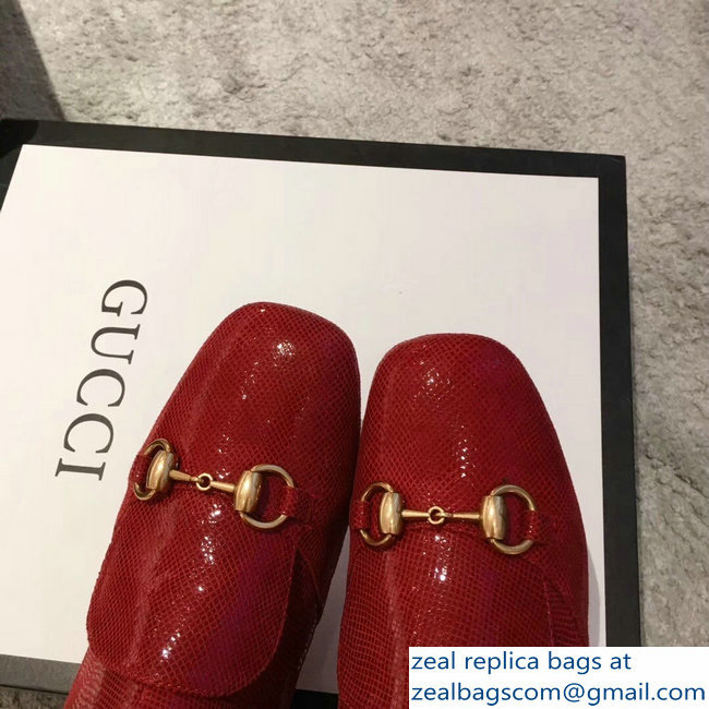 Gucci Horsebit Patent Leather High Boots Red 2018