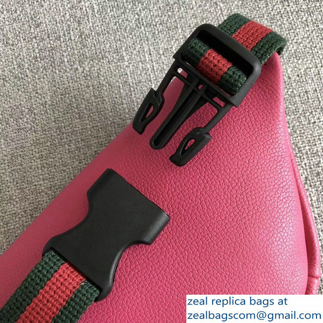 Gucci Print Leather Vintage Logo Small Belt Bag 527792 Fuchsia 2018