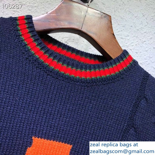 Gucci Unisex Wool Sweater Front Letter A 2018