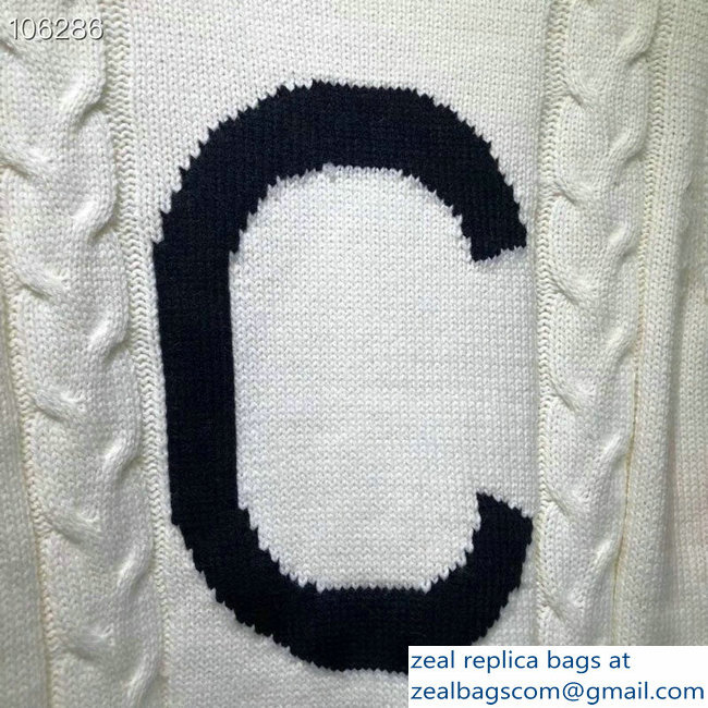 Gucci Unisex Wool Sweater Front Letter C 2018 - Click Image to Close