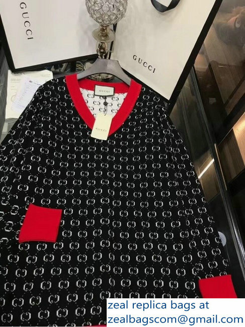 Gucci V-neck GG Sweater 2018