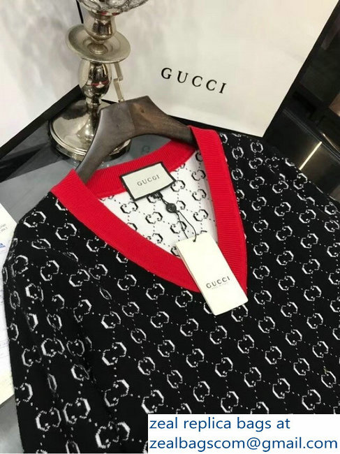 Gucci V-neck GG Sweater 2018 - Click Image to Close