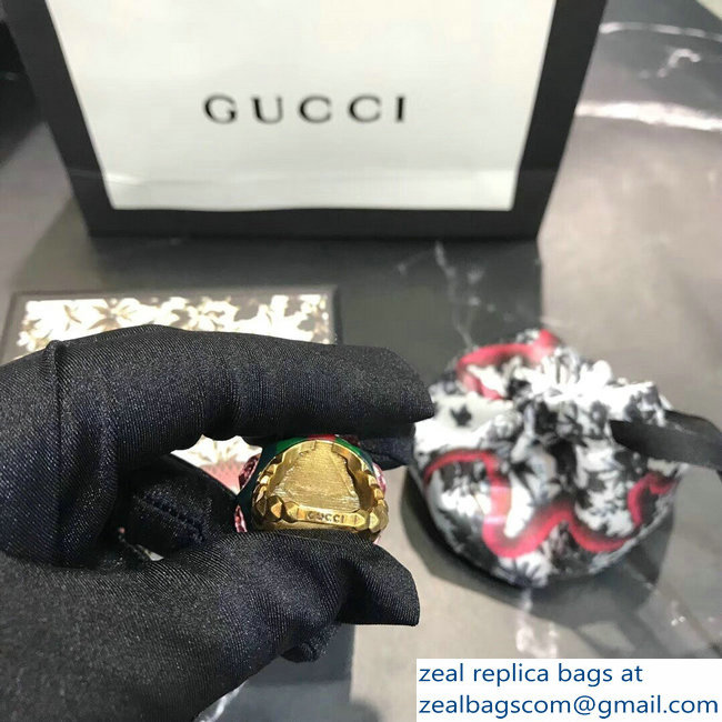 Gucci Vintage Web Interlocking G Ring 539112 2018 - Click Image to Close