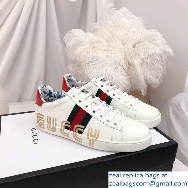 Gucci Web Guccy Lovers Sneakers White 2018