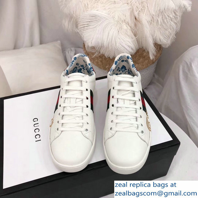 Gucci Web Guccy Lovers Sneakers White 2018 - Click Image to Close
