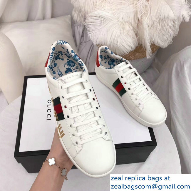 Gucci Web Guccy Lovers Sneakers White 2018