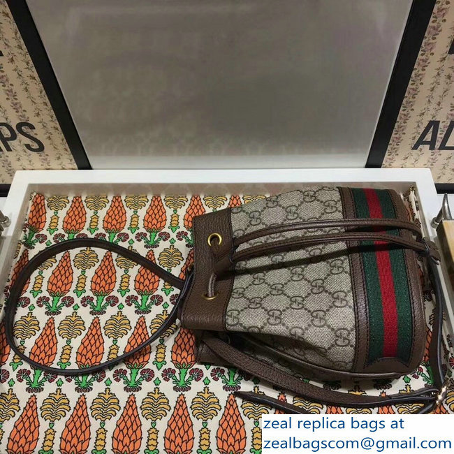Gucci Web Stripe Ophidia GG Mini Bucket Bag 550620 2018