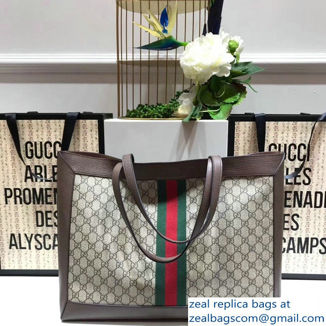 Gucci Web Stripe Ophidia GG Tote Bag 547947 2018