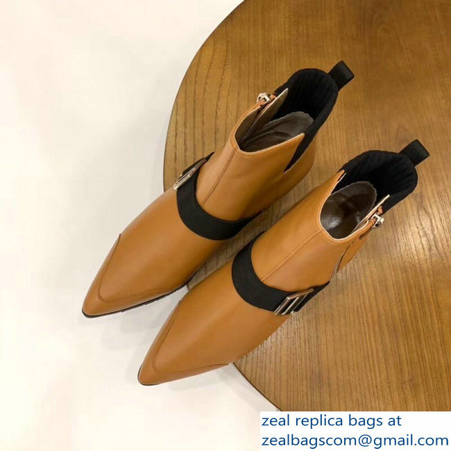 Hermes Shocky Ankle Boots Brown 2018