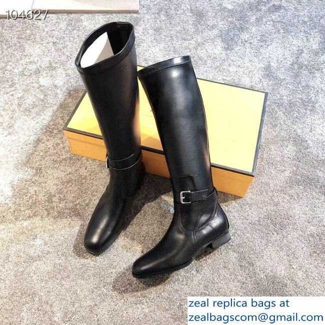 Hermes Soria Boots Black with Wrap-Around Strap 2018