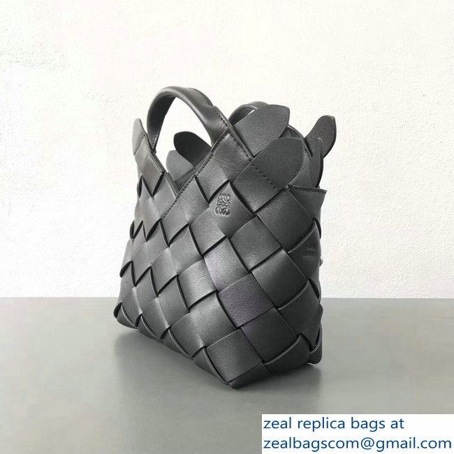 Loewe Woven Buckle Basket Mini Bag Black 2018 - Click Image to Close