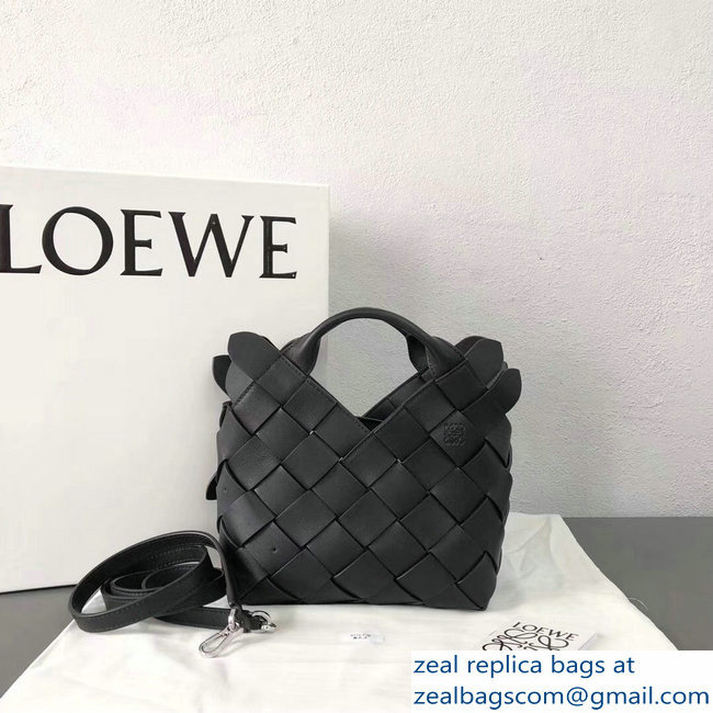 Loewe Woven Buckle Basket Mini Bag Black 2018 - Click Image to Close