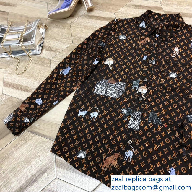 Louis Vuitton Catogram Motif Shirt 2018