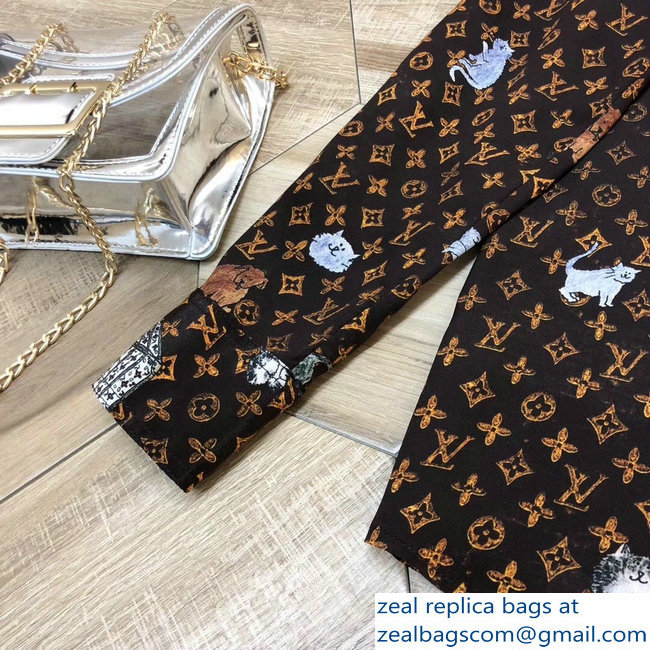 Louis Vuitton Catogram Motif Shirt 2018 - Click Image to Close