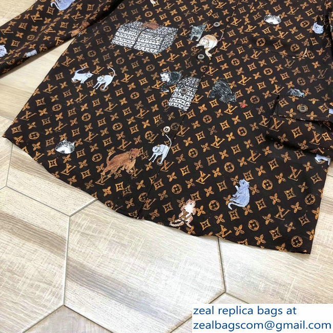 Louis Vuitton Catogram Motif Shirt 2018