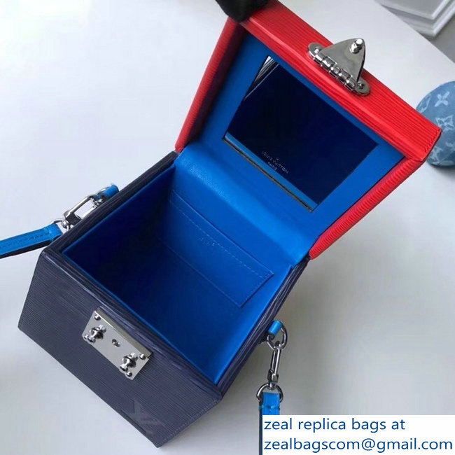 Louis Vuitton EPI Leather Bleecker Box Bag M52466 Red/Blue 2018