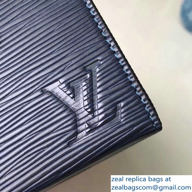 Louis Vuitton EPI Leather Bleecker Box Bag M52466 Red/Blue 2018