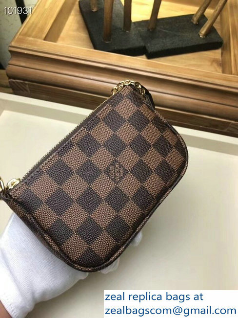 Louis Vuitton Mini Pochette Accessoires Bag Damier Ebene Canvas N58009