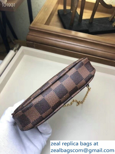 Louis Vuitton Mini Pochette Accessoires Bag Damier Ebene Canvas N58009 - Click Image to Close