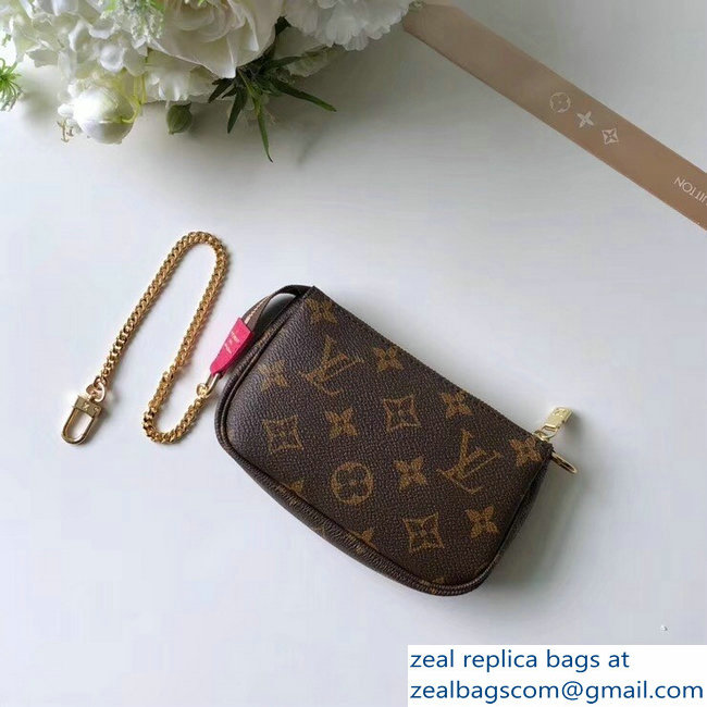 Louis Vuitton Mini Pochette Accessoires Bag Monogram Canvas M67769 Bears On Skis