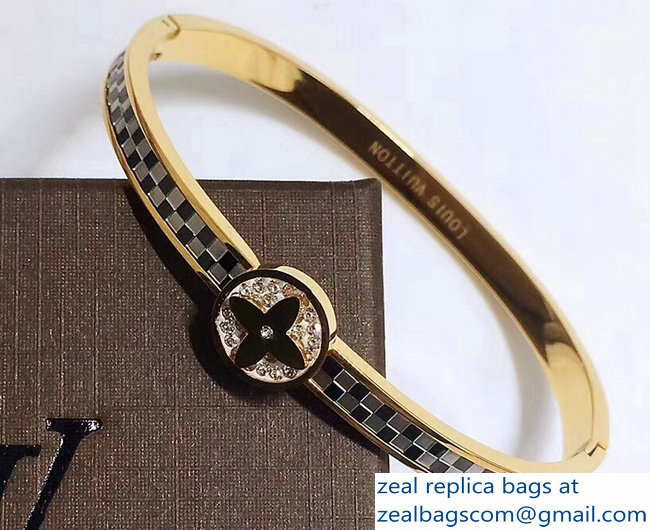 Louis Vuitton Monogram Flower Bracelet Gold - Click Image to Close