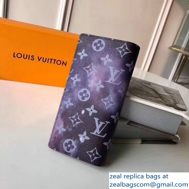 Louis Vuitton Monogram Galaxy Canvas Brazza Wallet M63871 2018