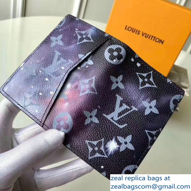 Louis Vuitton Monogram Galaxy Canvas Pocket Organizer Wallet M63873 2018