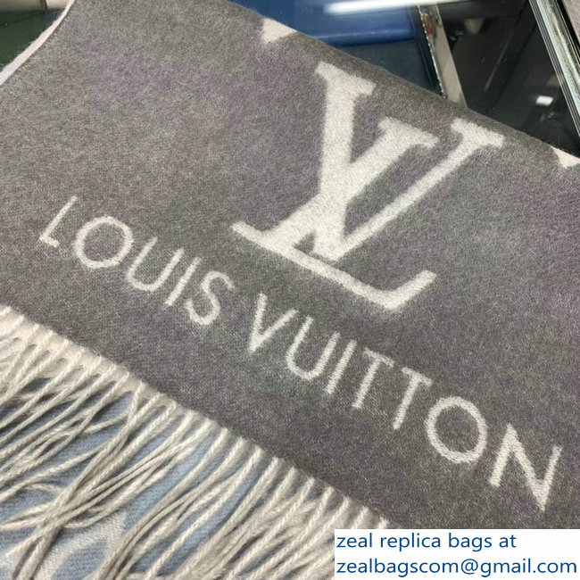 Louis Vuitton Reykjavik Gradient Scarf M70868 Bleu Rose 2018 - Click Image to Close