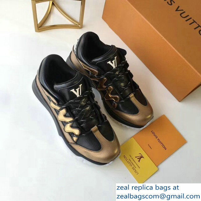 Louis Vuitton Zig Zag Sneakers Gold 2018