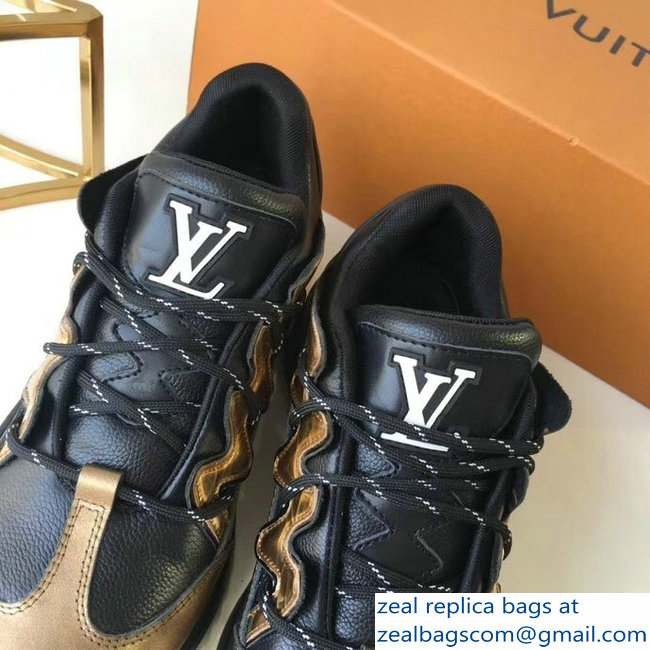 Louis Vuitton Zig Zag Sneakers Gold 2018