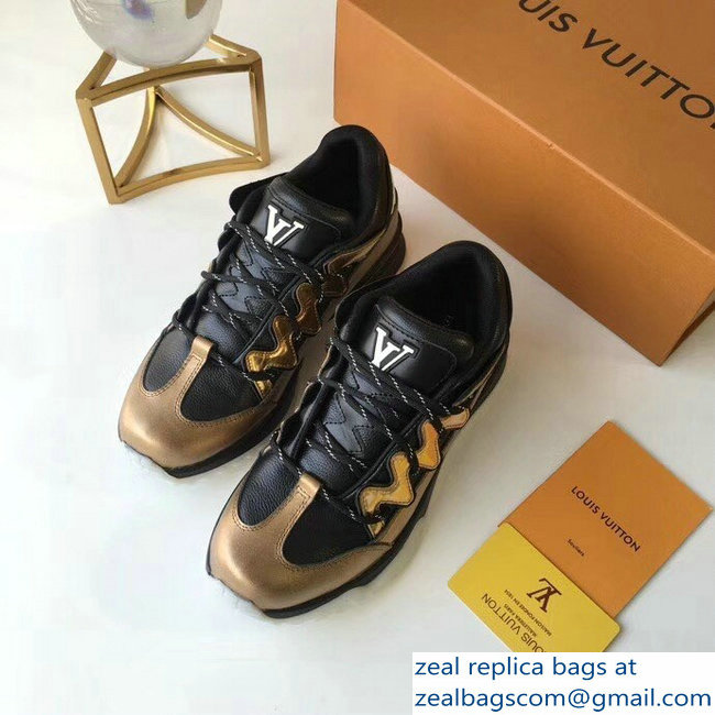 Louis Vuitton Zig Zag Sneakers Gold 2018