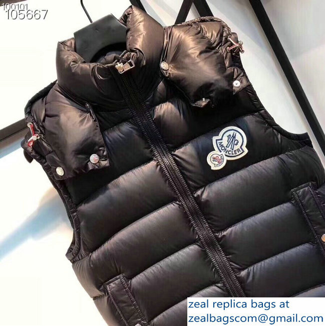 Moncler Black Down Vest 2018