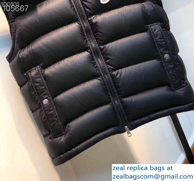 Moncler Black Down Vest 2018