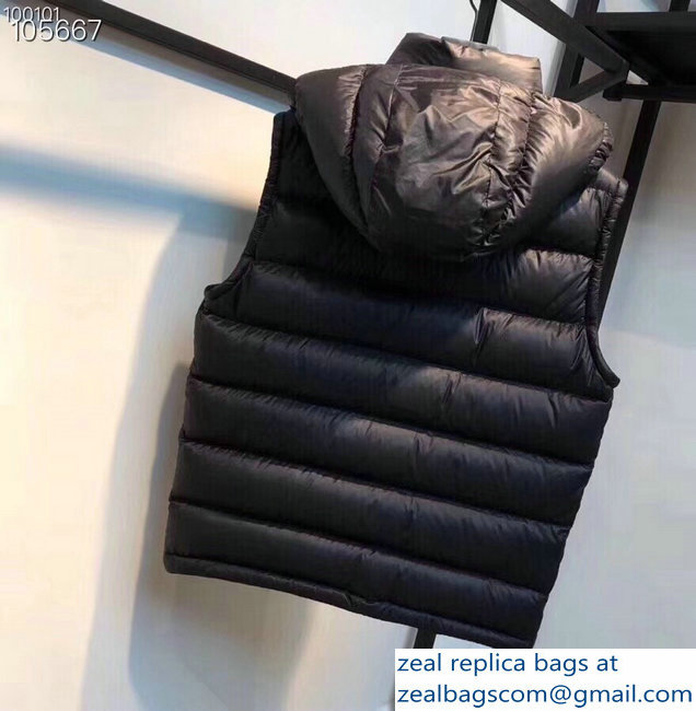 Moncler Black Down Vest 2018