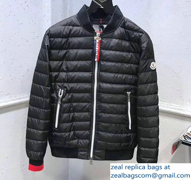 Moncler Down Jacket Black/Red 2018