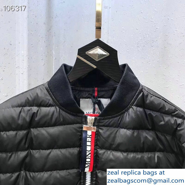 Moncler Down Jacket Black/Red 2018 - Click Image to Close