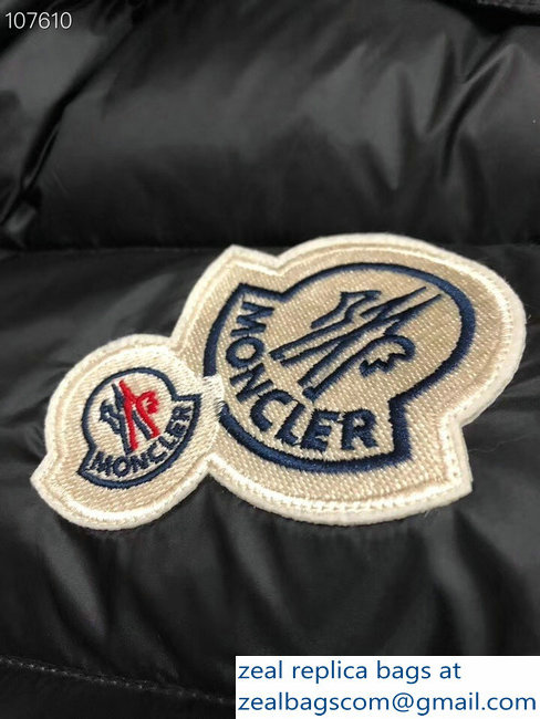 Moncler Down Jacket Black with Removable Hat 2018