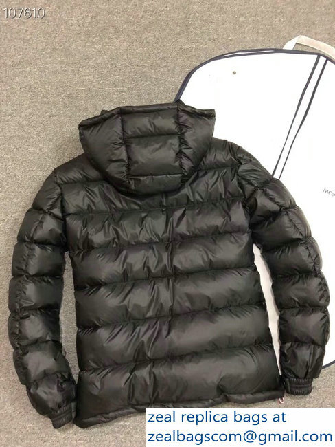 Moncler Down Jacket Black with Removable Hat 2018