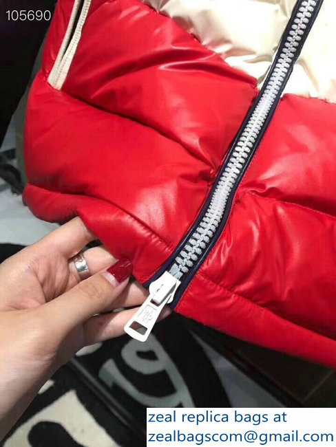 Moncler Down Jacket Blue/White/Red 2018 - Click Image to Close