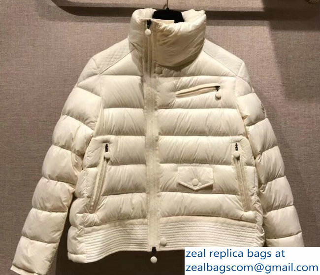 Moncler Down Jacket Creamy 2018