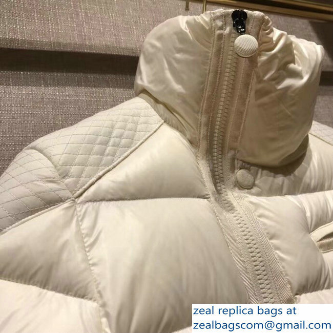 Moncler Down Jacket Creamy 2018