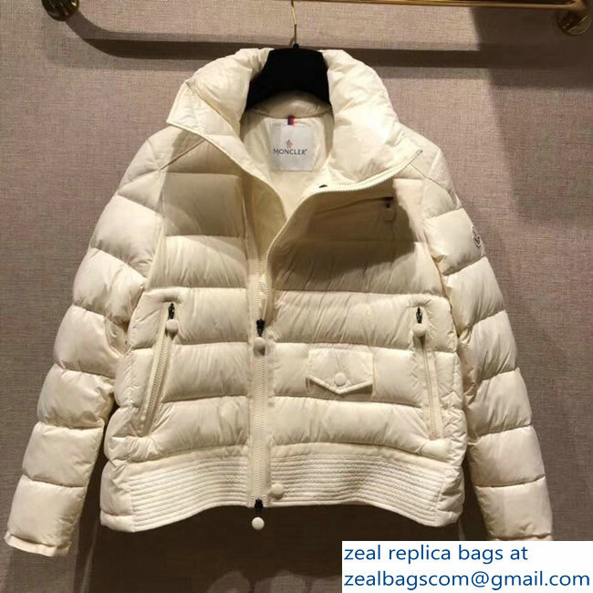 Moncler Down Jacket Creamy 2018