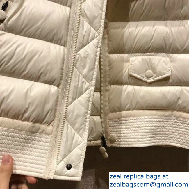 Moncler Down Jacket Creamy 2018