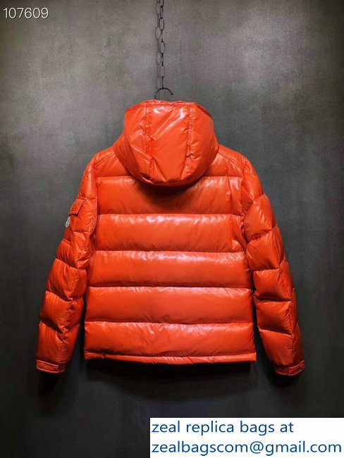 Moncler Down Jacket Orange 2018 - Click Image to Close