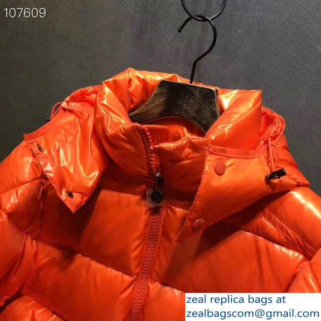 Moncler Down Jacket Orange 2018