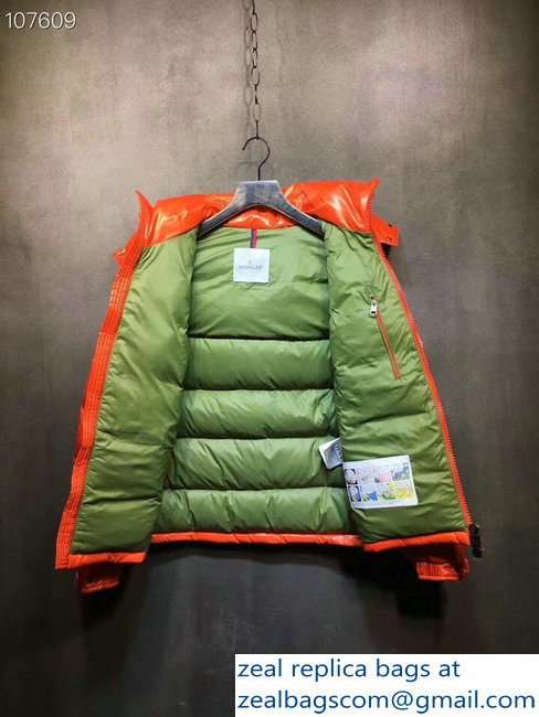 Moncler Down Jacket Orange 2018